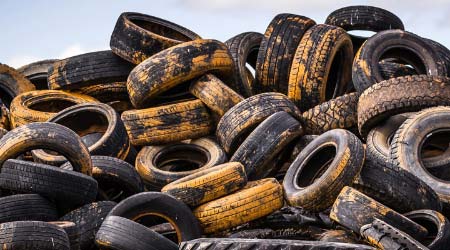 Used Tyre Pile